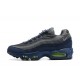 Nike Air Max 95 TT Herren Grau Blau und Schwarz Schwarz Schuhe DA1504 400