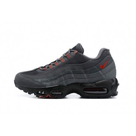 Nike Air Max 95 TT Herren Grau Rot und Schwarz Schuhe