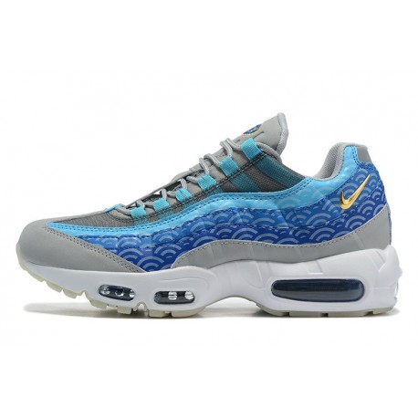 Nike Air Max 95 TT Herren Blau Grau Weiß Schuhe CW7992 001