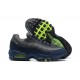 Nike Air Max 95 TT Herren Grau Blau und Schwarz Schwarz Schuhe DA1504 400