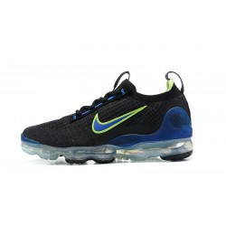 Nike Air VaporMax 2021 Flyknit Damen/Herren Schwarz Grün und Blau Schuhe