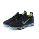 Nike Air VaporMax 2021 Flyknit Damen/Herren Schwarz Grün und Blau Schuhe