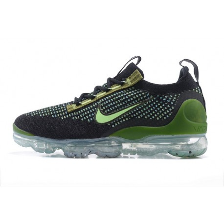 Nike Air VaporMax 2021 Flyknit Damen/Herren Schwarz Grün DQ7640 001 Schuhe