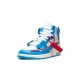 Jordan 1 Retro High Off-White University Blue AQ0818148 Basketballschuhe