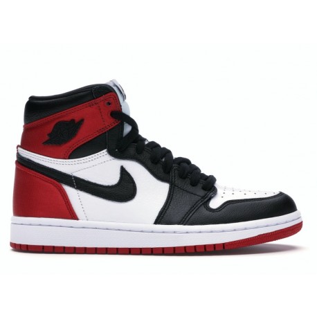 Jordan 1 Retro High Satin Black Toe Damen CD0461016 Basketballschuhe